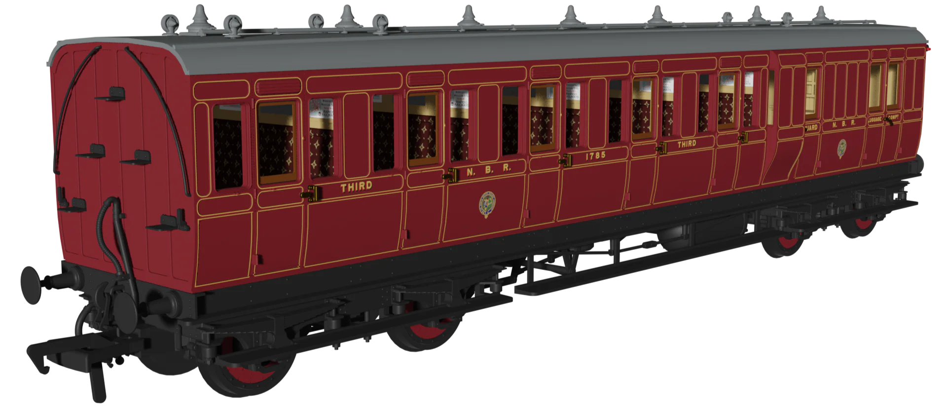 978901 ‘Evolution’ 48’ North British Railway Brake third No.1785 Triple Pack - Image 2