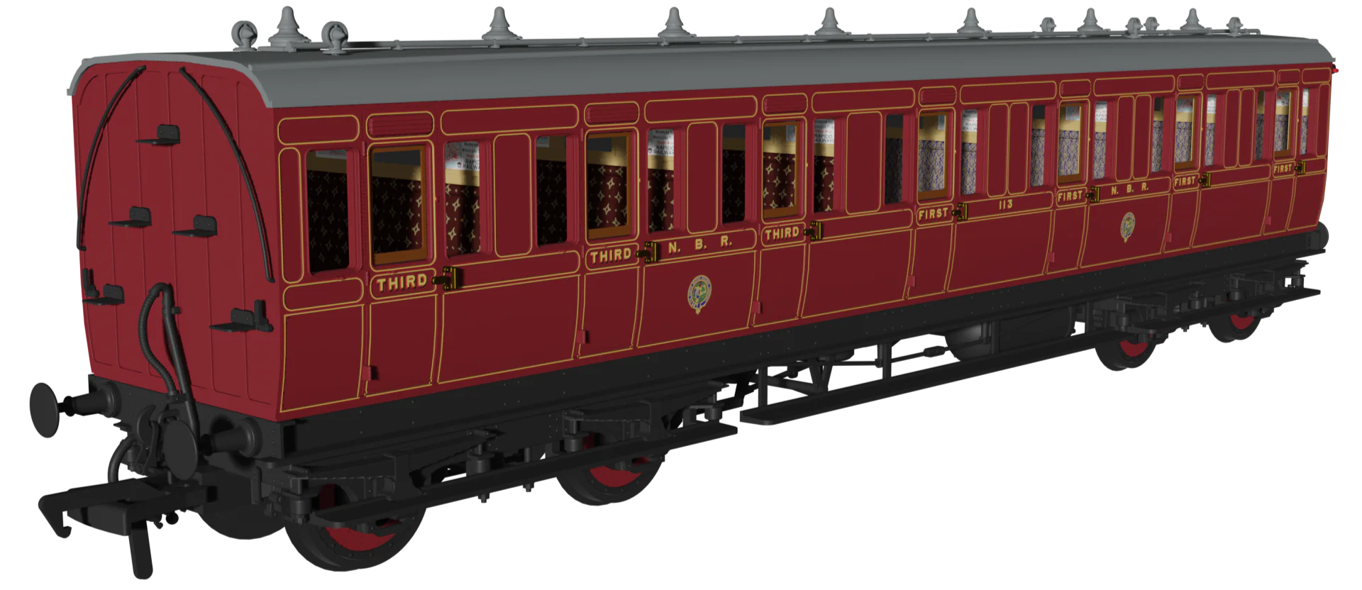 978901 ‘Evolution’ 48’ North British Railway Brake third No.1785 Triple Pack - Image 4