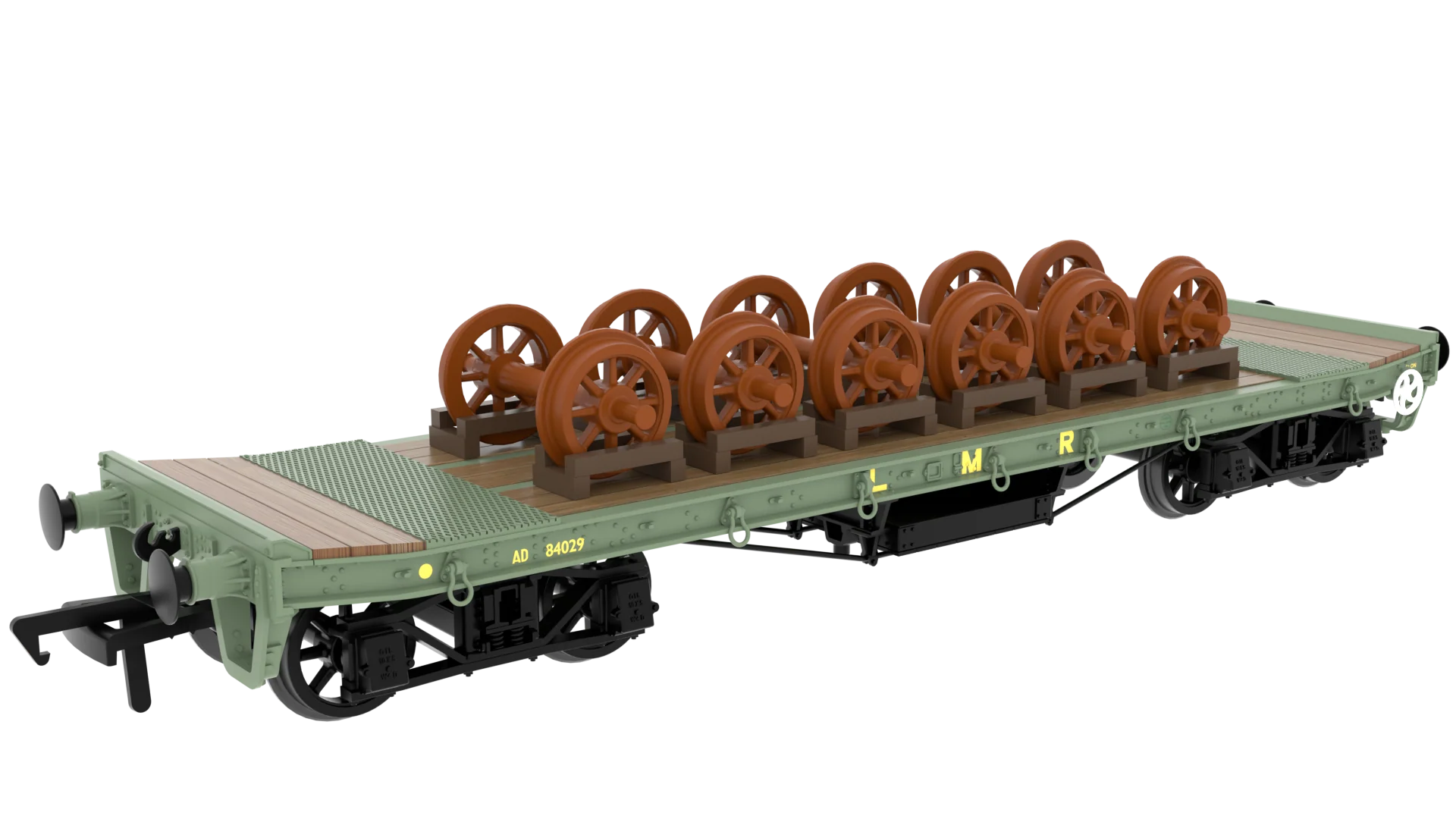 985017 WD 35T Rectank No.AD84029 LMR Green (Wheel Load)