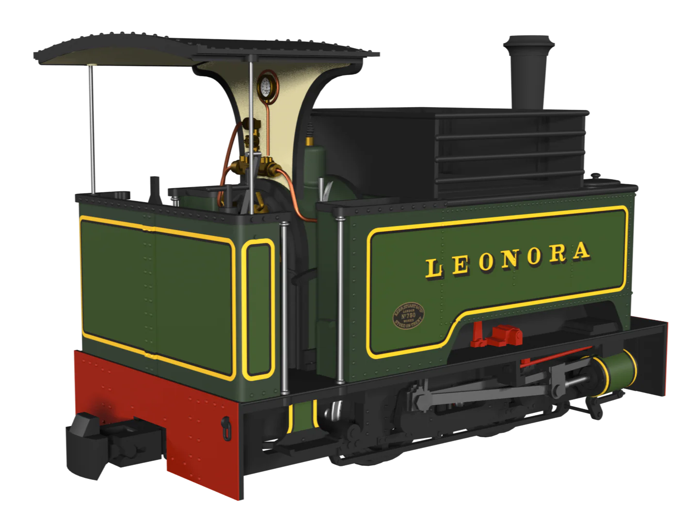 986002 Sirdar Class 0-4-0 Kerr, Stuart & Co. Long-Tank ‘Leonora’ Lined Green Steam Locomotive - Image 2