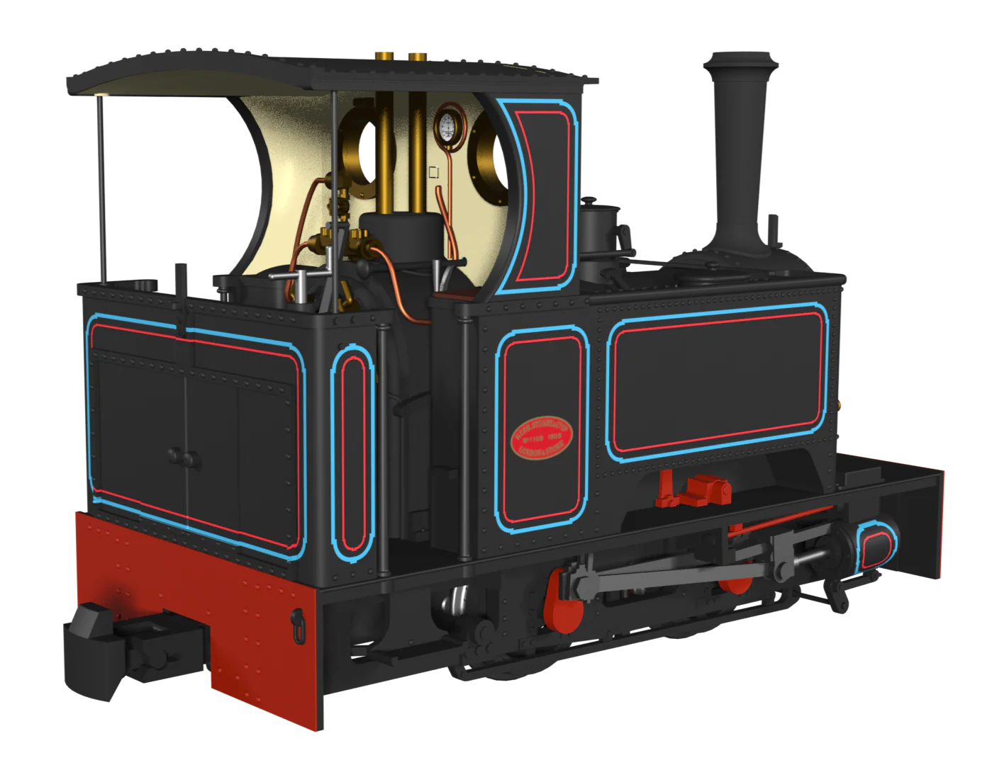 986201 Sirdar Class 0-4-0 Kerr, Stuart & Co. Short-Tank 'What If' - Penrhyn Lined Black Steam Locomotive - Image 2