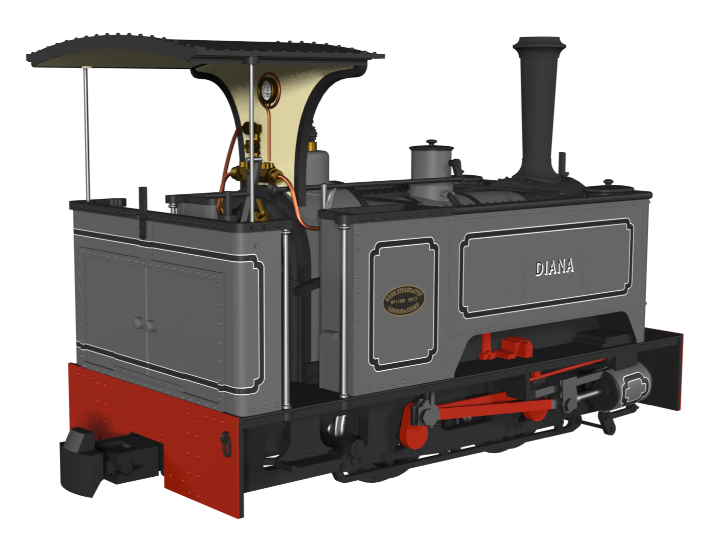 986001 Sirdar Class 0-4-0 Kerr, Stuart & Co. Long-Tank 'Diana’ Lined Grey (As Preserved) Steam Locomotive - Image 11