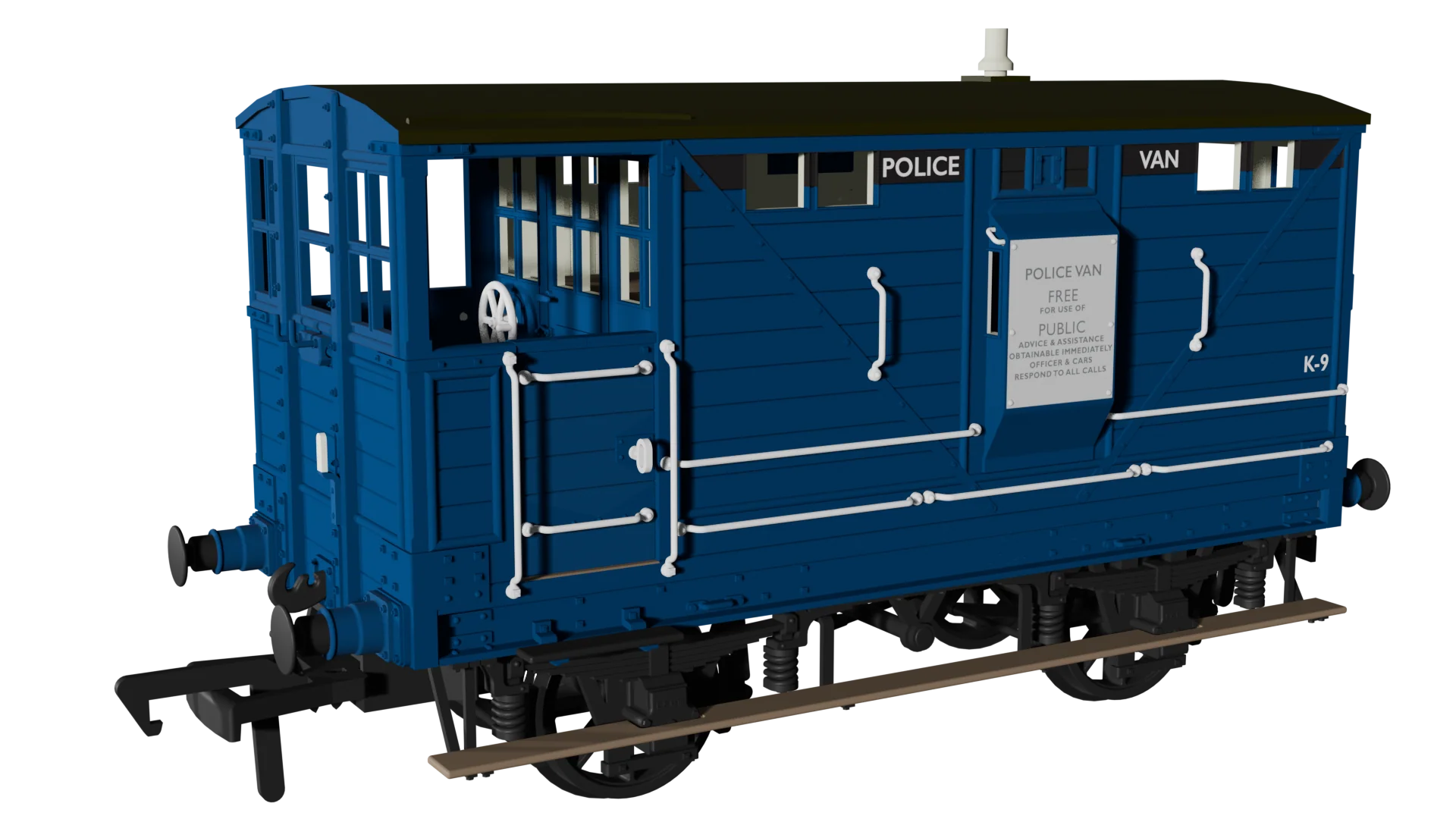 987015 LNWR D17b Brake - Police Blue No.K-9