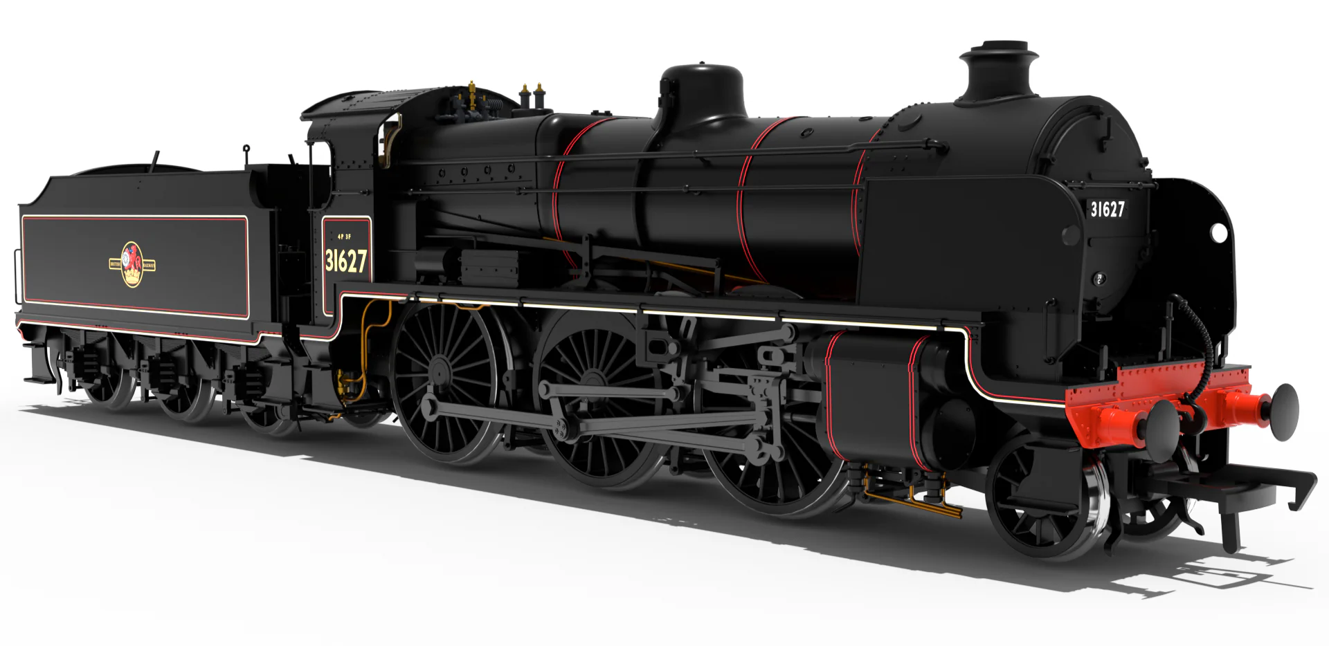 992009 SR U Class 2-6-0 No.31627 - BR Lined Black Late Crest Steam Locomotive - Image 2