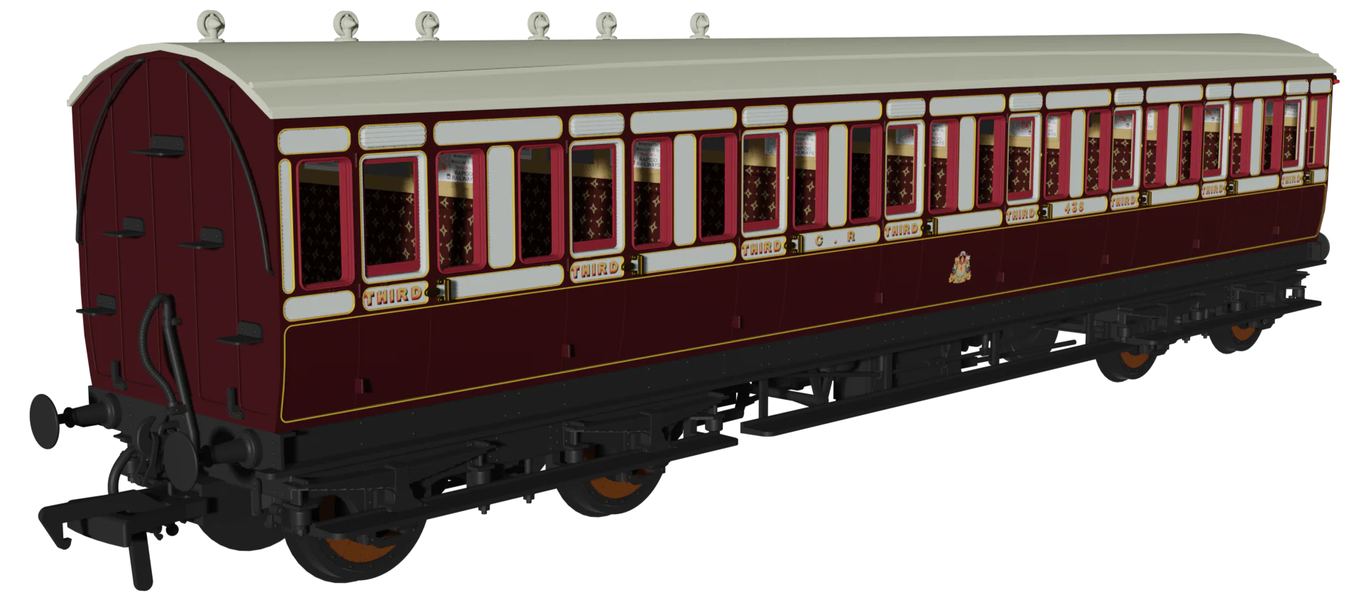 978107 ‘Evolution’ 48’ Caledonian Railway Purple Madder and White No.610, 438 & 152 Triple Pack - Image 3