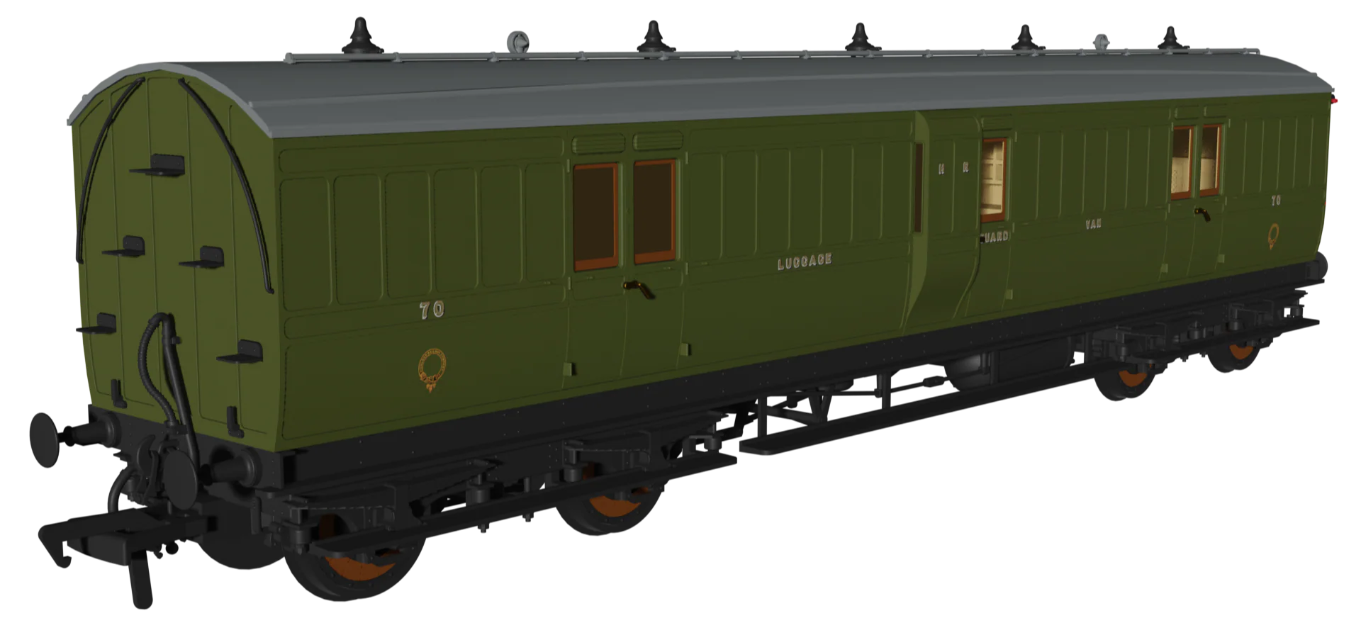 978118 ‘Evolution’ 48’ Highland Railway Green and White Full brake No.70