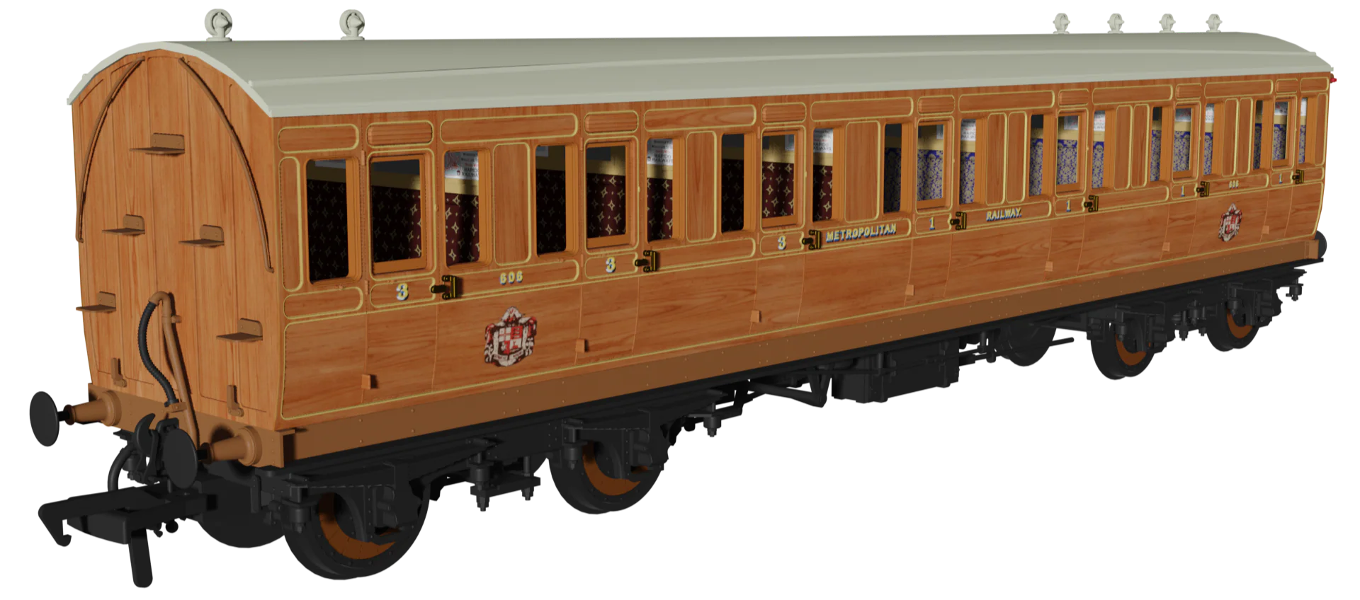978119 ‘Evolution’ 48’ Metropolitan Railway Teak No.630, 624 & 606 Triple Pack - Image 4