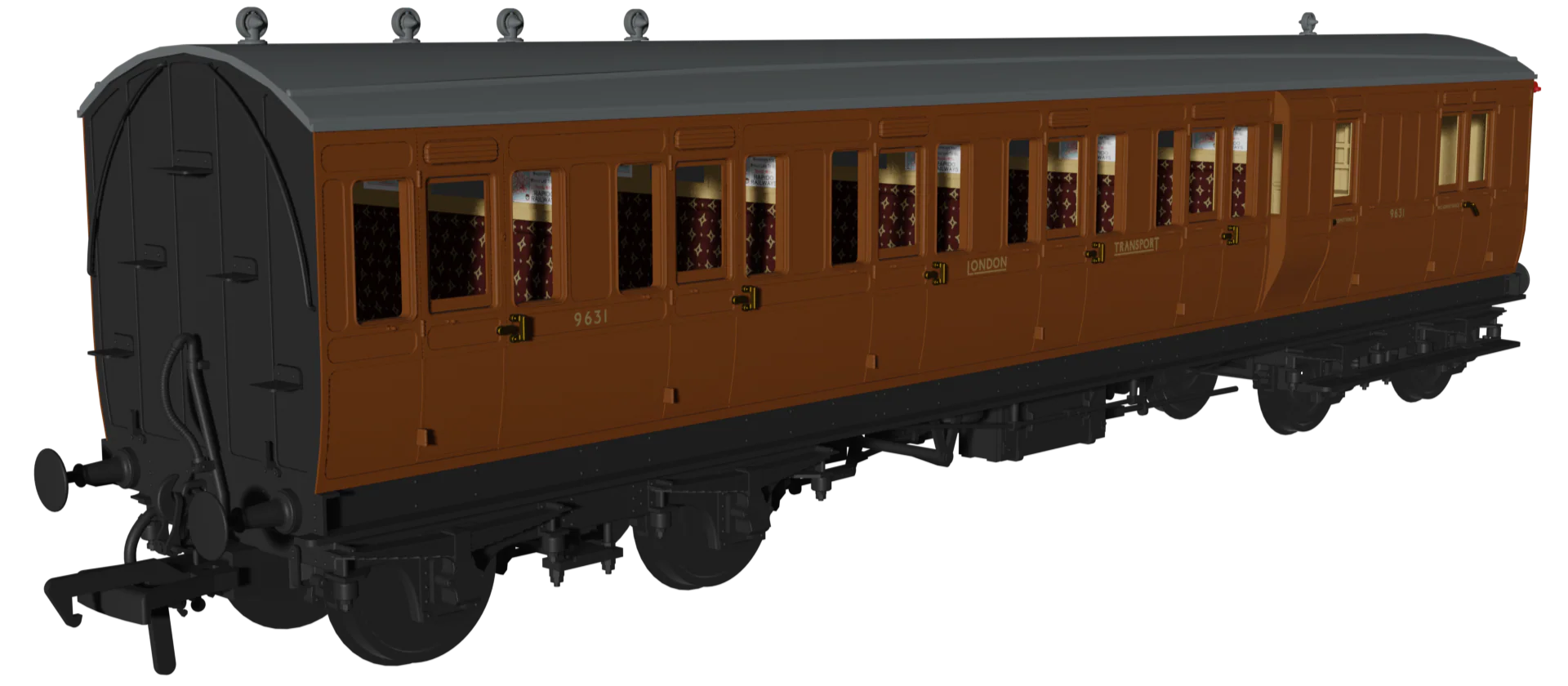 978125 ‘Evolution’ 48’ London Transport Brown No.9631, 9625 & 9607 Triple Pack - Image 2