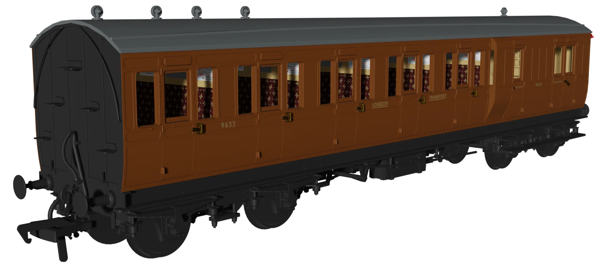 978126 ‘Evolution’ 48’ London Transport Brown Brake third No.9633