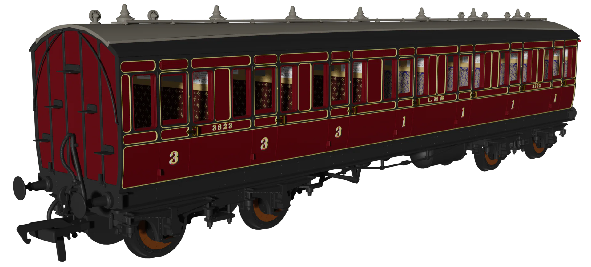 978155 ‘Evolution’ 48’ LMS Period 1 No.1466, 1486 & 3823 Triple Pack - Image 4