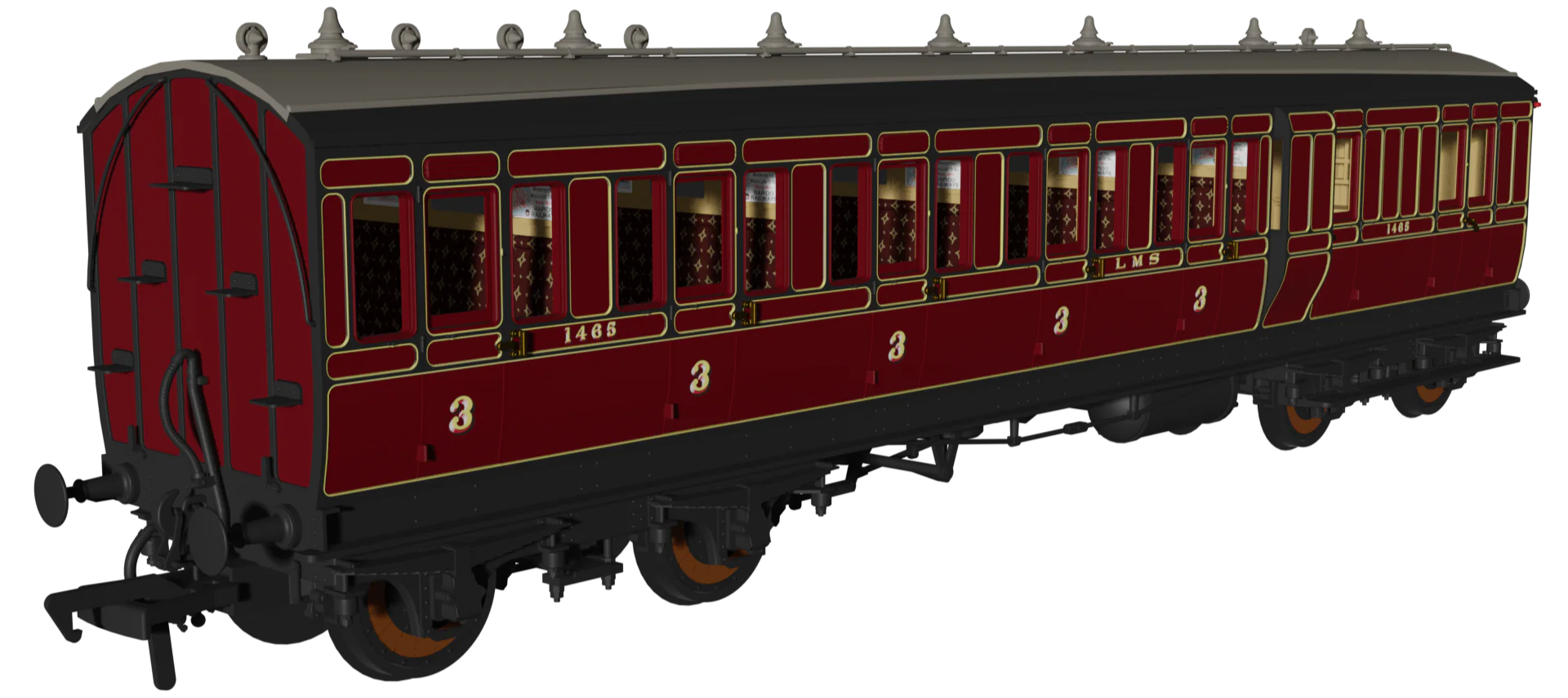 978156 ‘Evolution’ 48’ LMS Period 1 Brake third No.1465