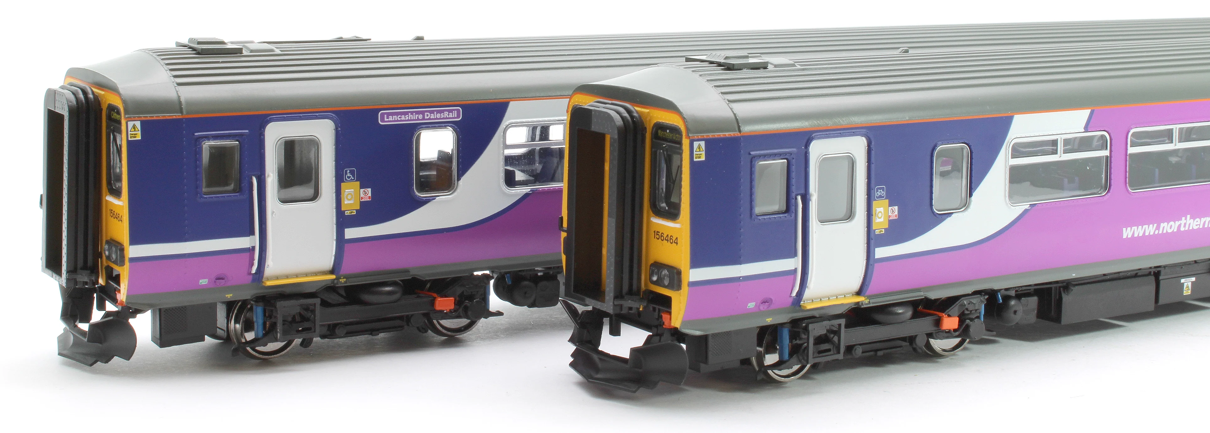 RT156-421 Class 156 Northern Midnight Blue Livery 2 Car DMU '156464' - Image 4