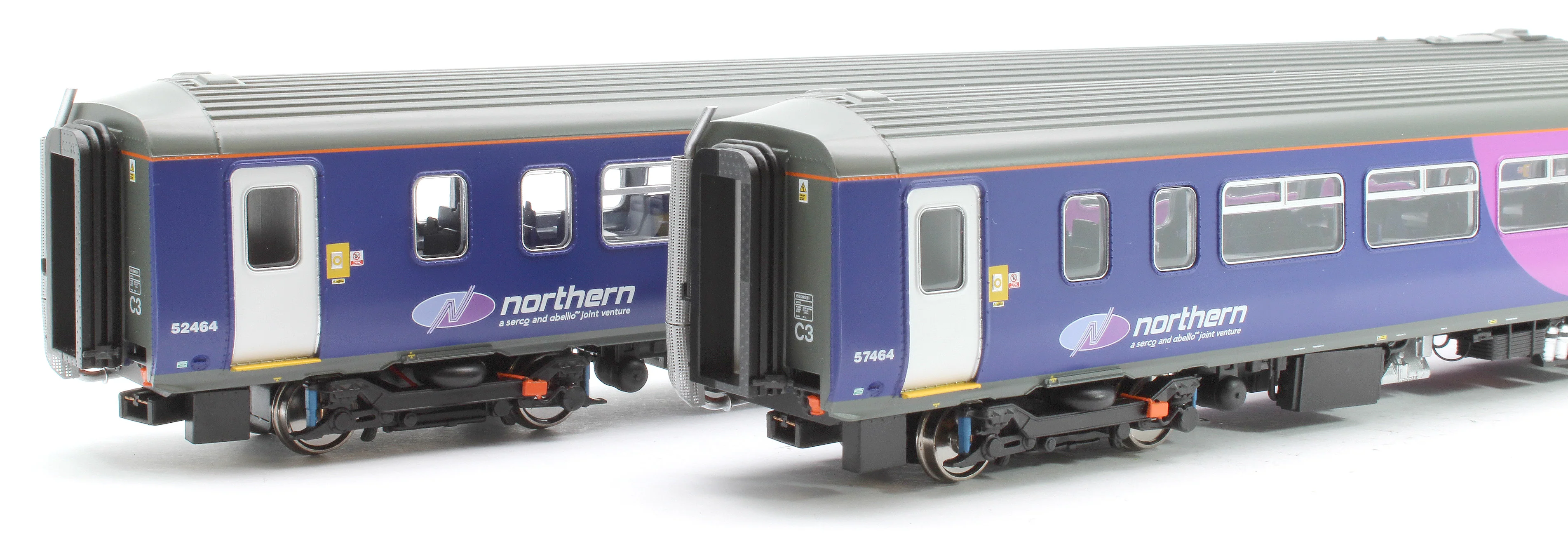 RT156-421 Class 156 Northern Midnight Blue Livery 2 Car DMU '156464' - Image 5