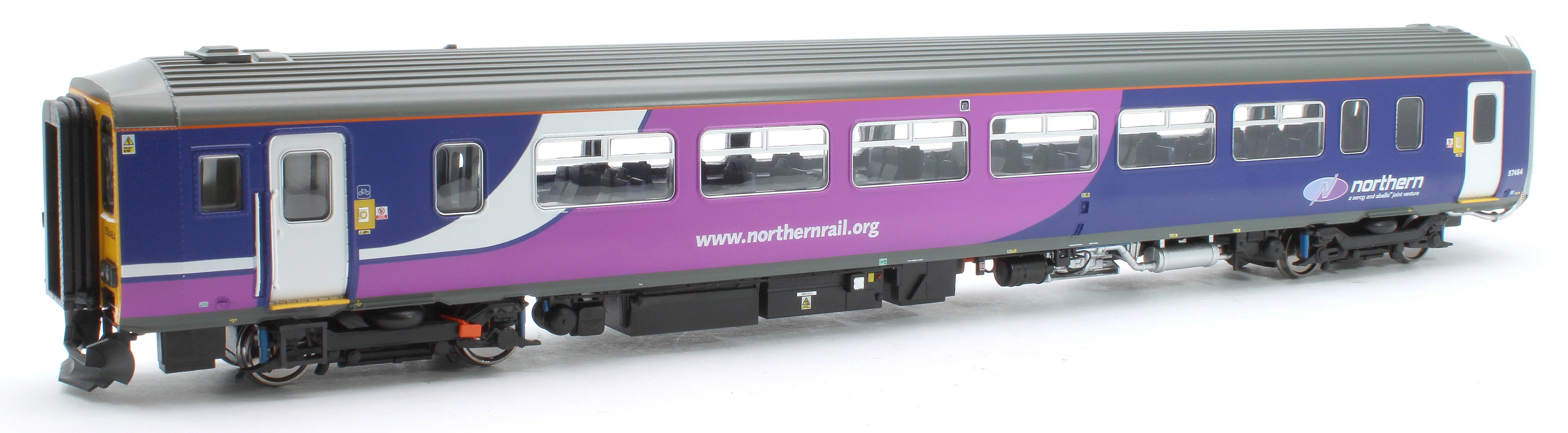 RT156-421 Class 156 Northern Midnight Blue Livery 2 Car DMU '156464' - Image 8
