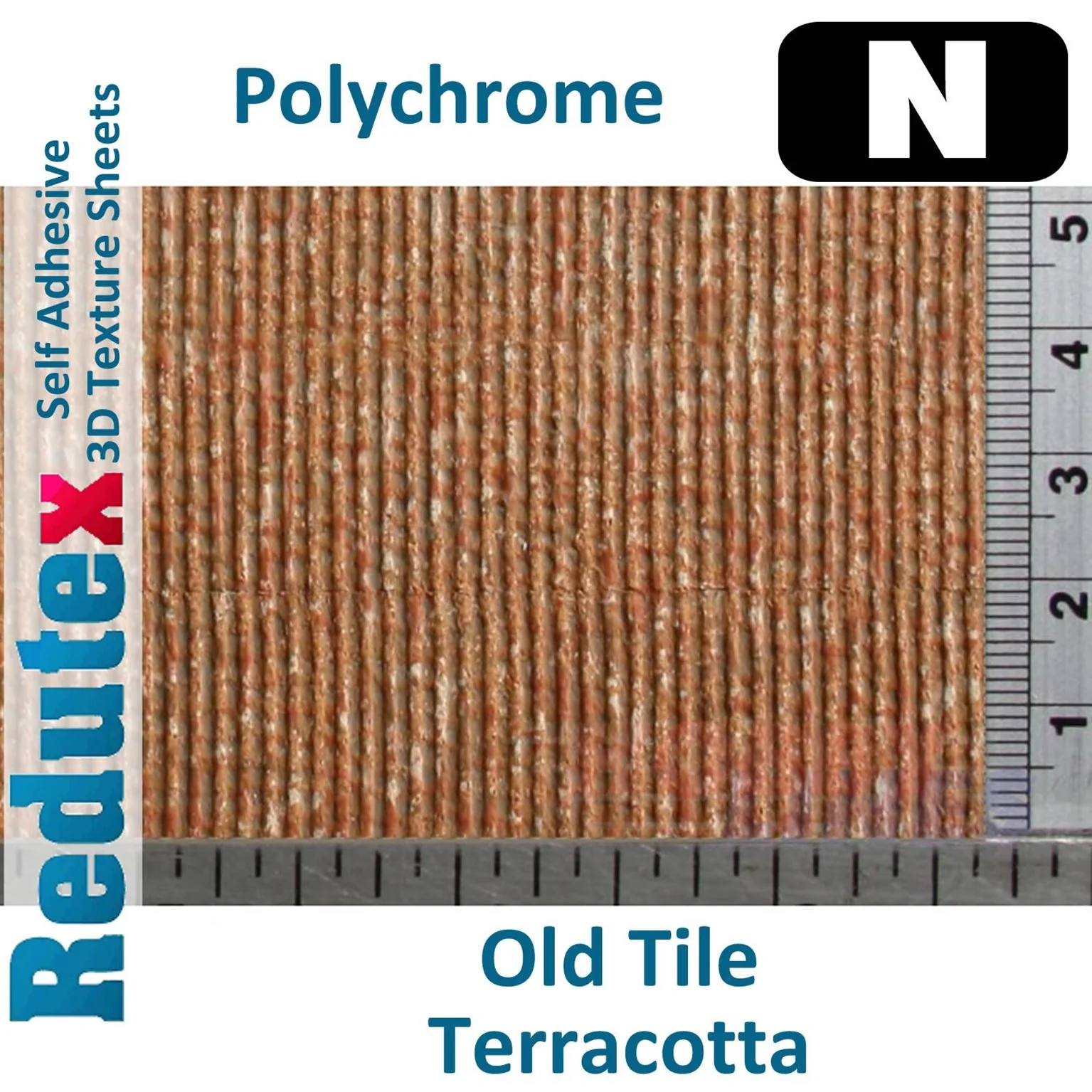 148TV122 Old Tile Polychrome Terracotta N 3D Flexible Textured Sheet