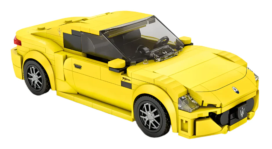 823 Maserati Yellow Sports Car 384pc Construction Set - Image 2