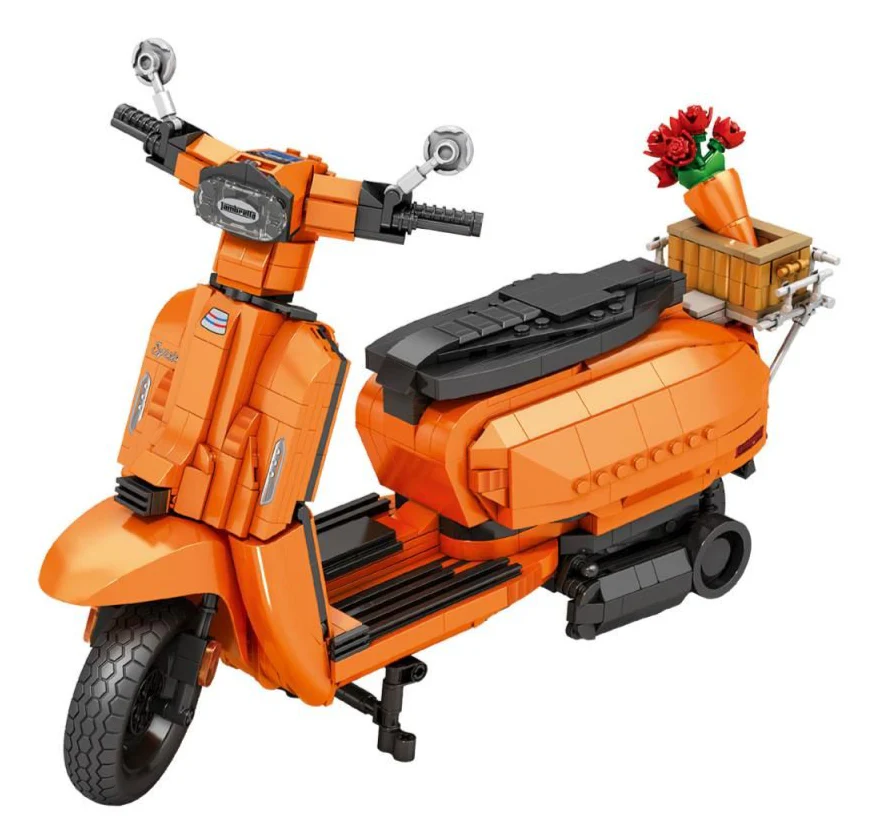 11036 Lambretta Scooter Orange 1169pc Construction Set