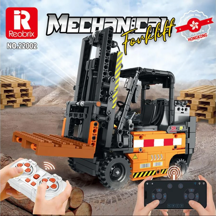 22002 RC Forklift 722pc Construction Set - Image 7