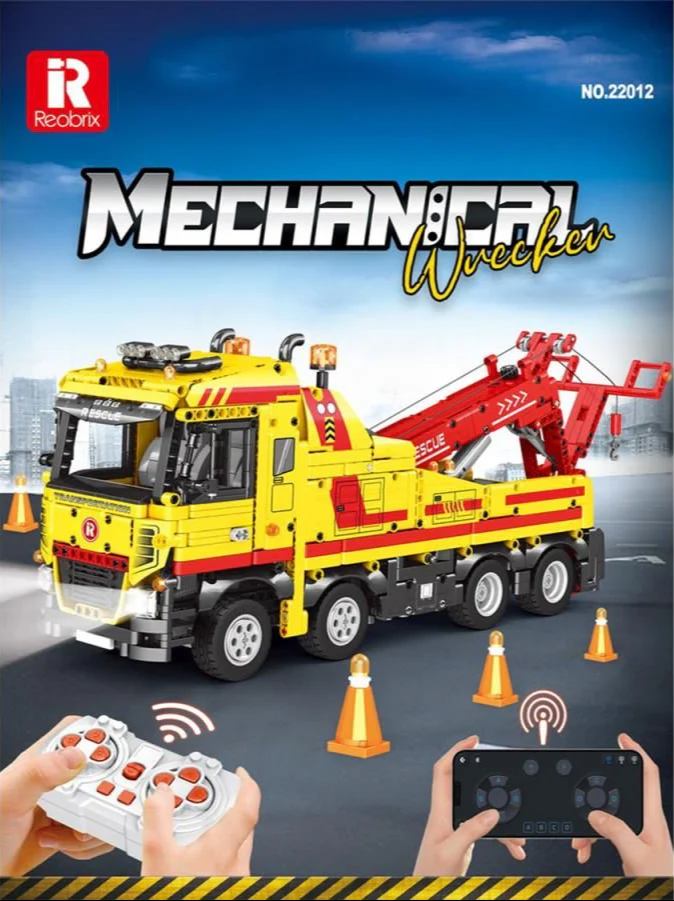 22012 RC Rescue Truck 1910pc Construction Set
