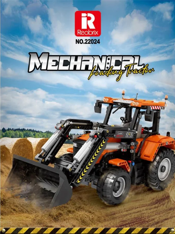 22024 RC Front Loader Tractor 1496pc Construction Set - Image 6