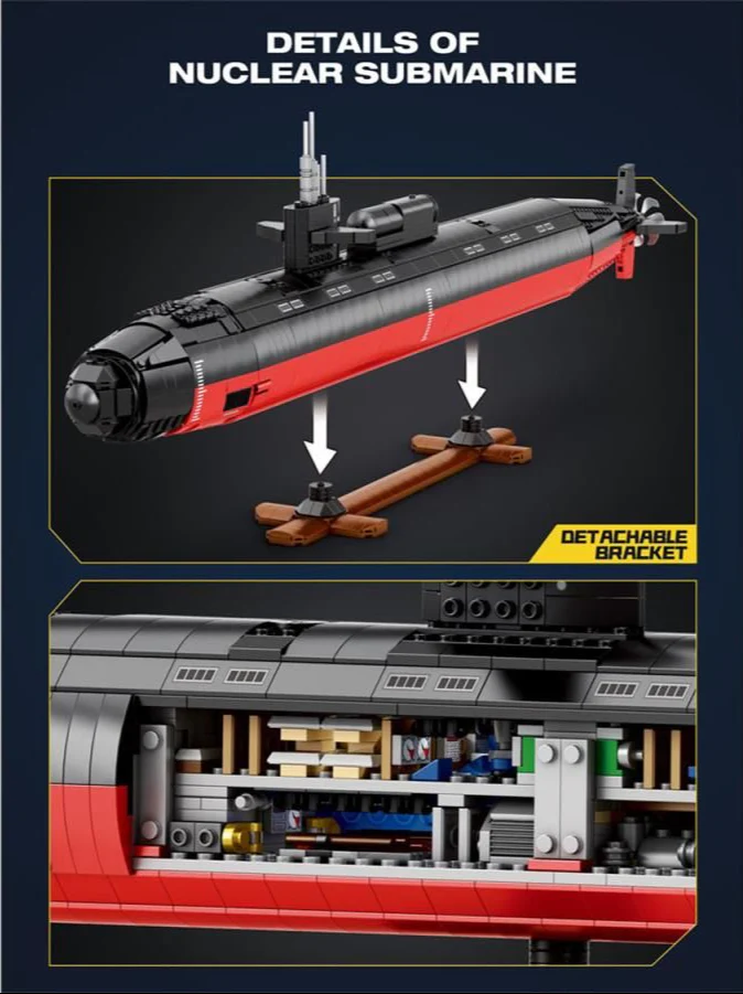 33049A American Submarine 2988pc Construction Set - Image 4