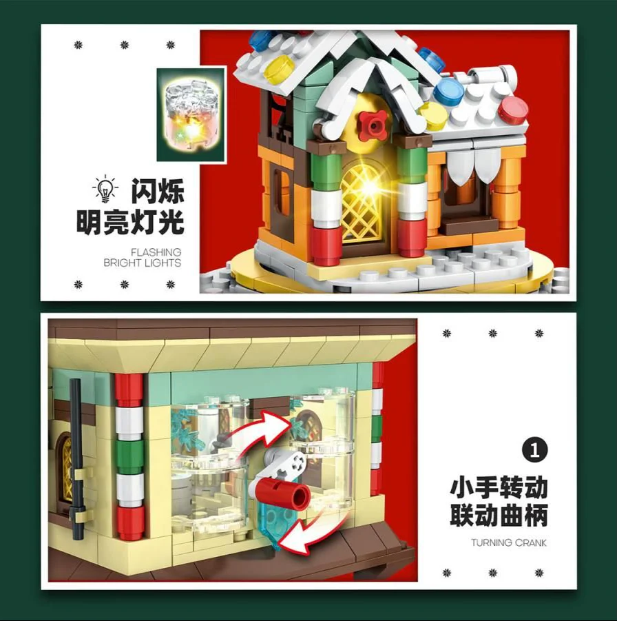 66004 Christmas Fantasies 856pc Construction Set - Image 2