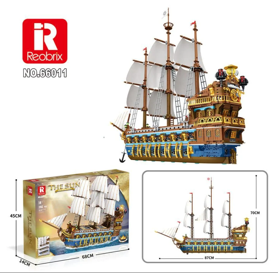 66011A1 The Royal Sunshine 3162pc Construction Set - Image 6
