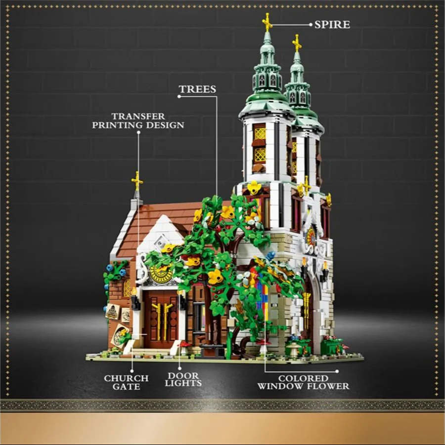 66023 St Andrew's Church 3087pc Construction Set - Image 3