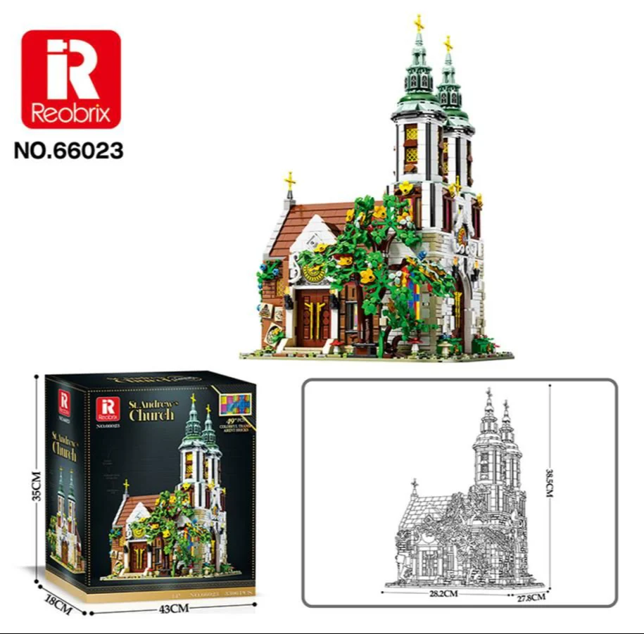 66023 St Andrew's Church 3087pc Construction Set - Image 6