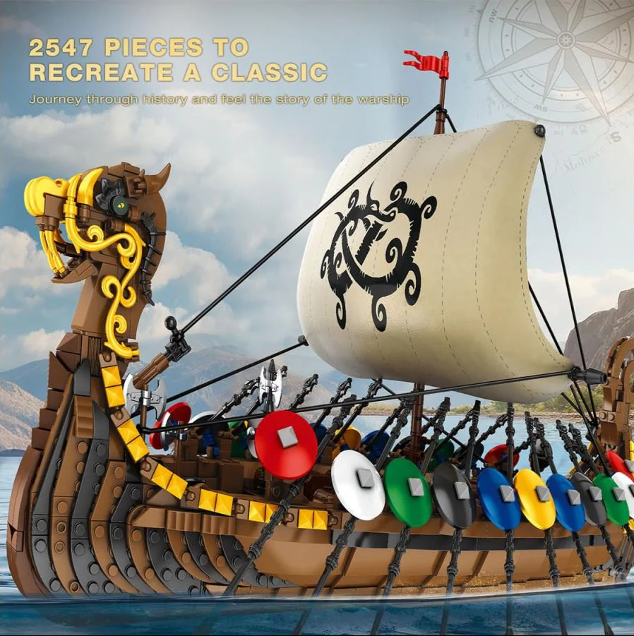 66101 Viking Ship 2547pc Construction Set - Image 3