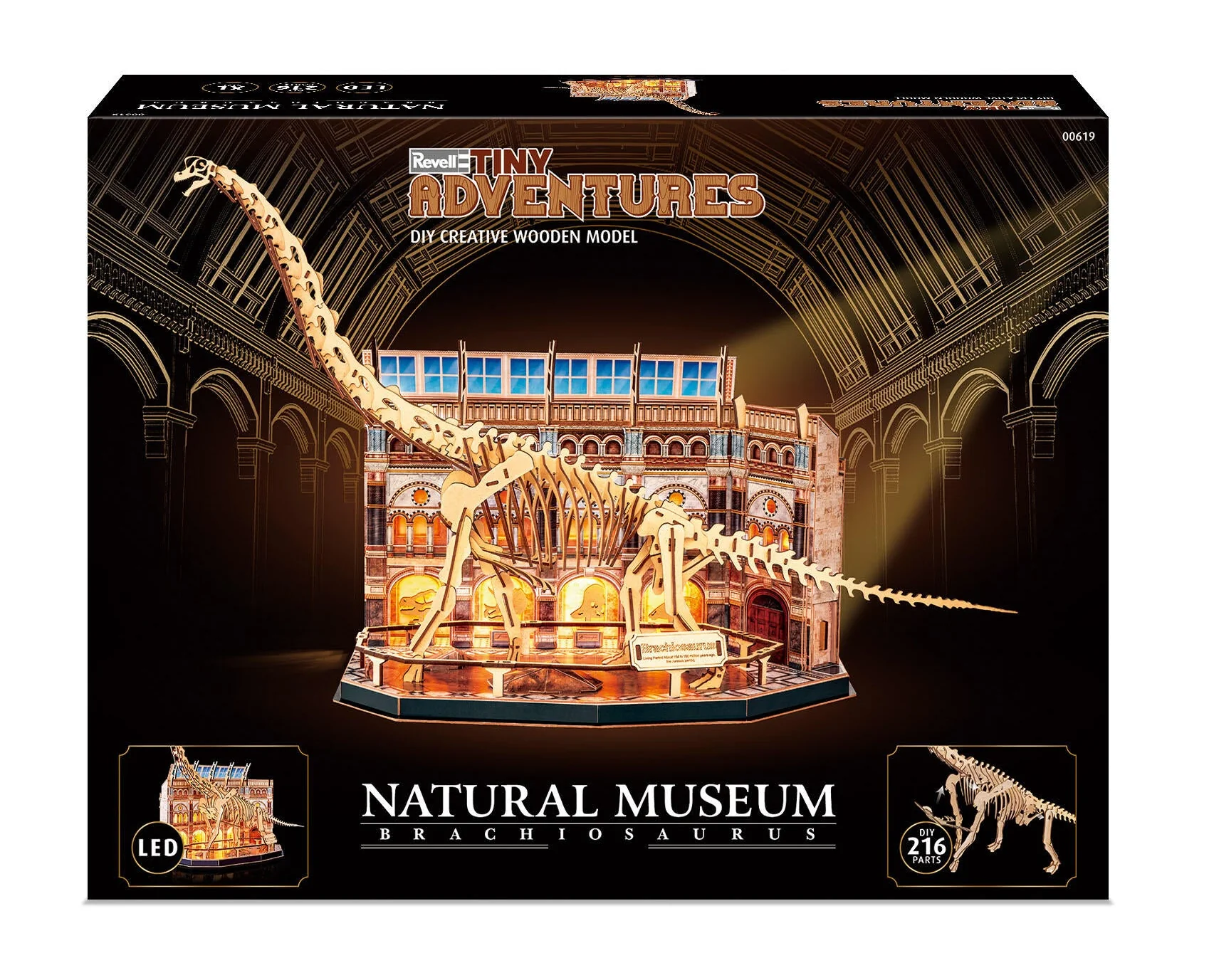 00619 Natural Museum Brachiosaurus Tiny Adventures Model Kit - Image 2