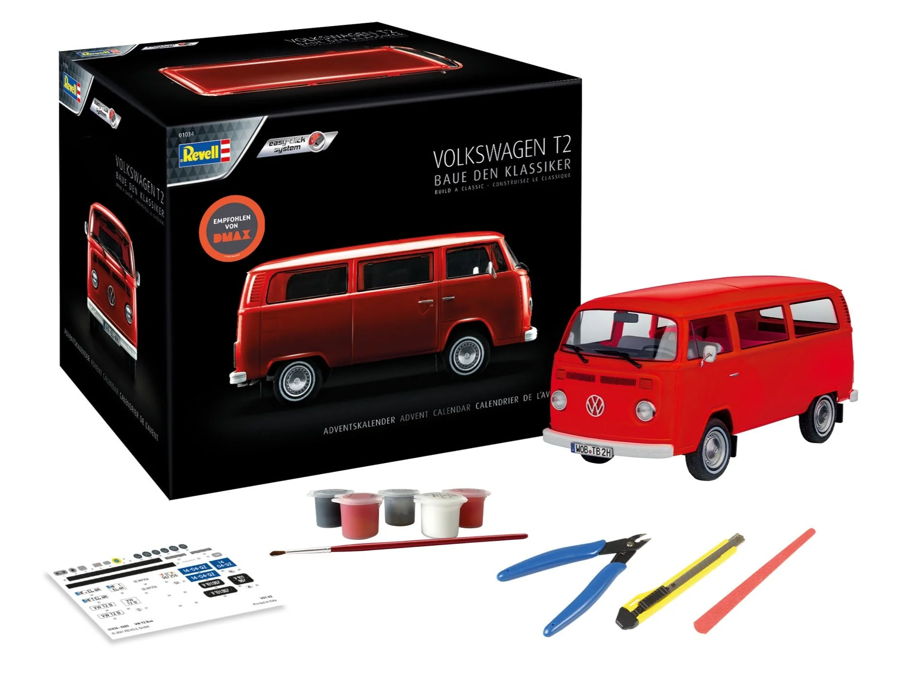 01034 Advent Calendar VW T2 Bus Model Kit