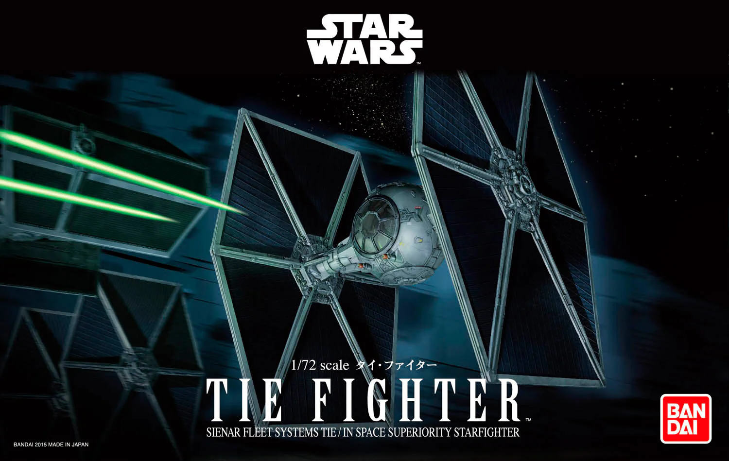 01201 Bandai Star Wars TIE Fighter (1:72 Scale) Model Kit - Image 7
