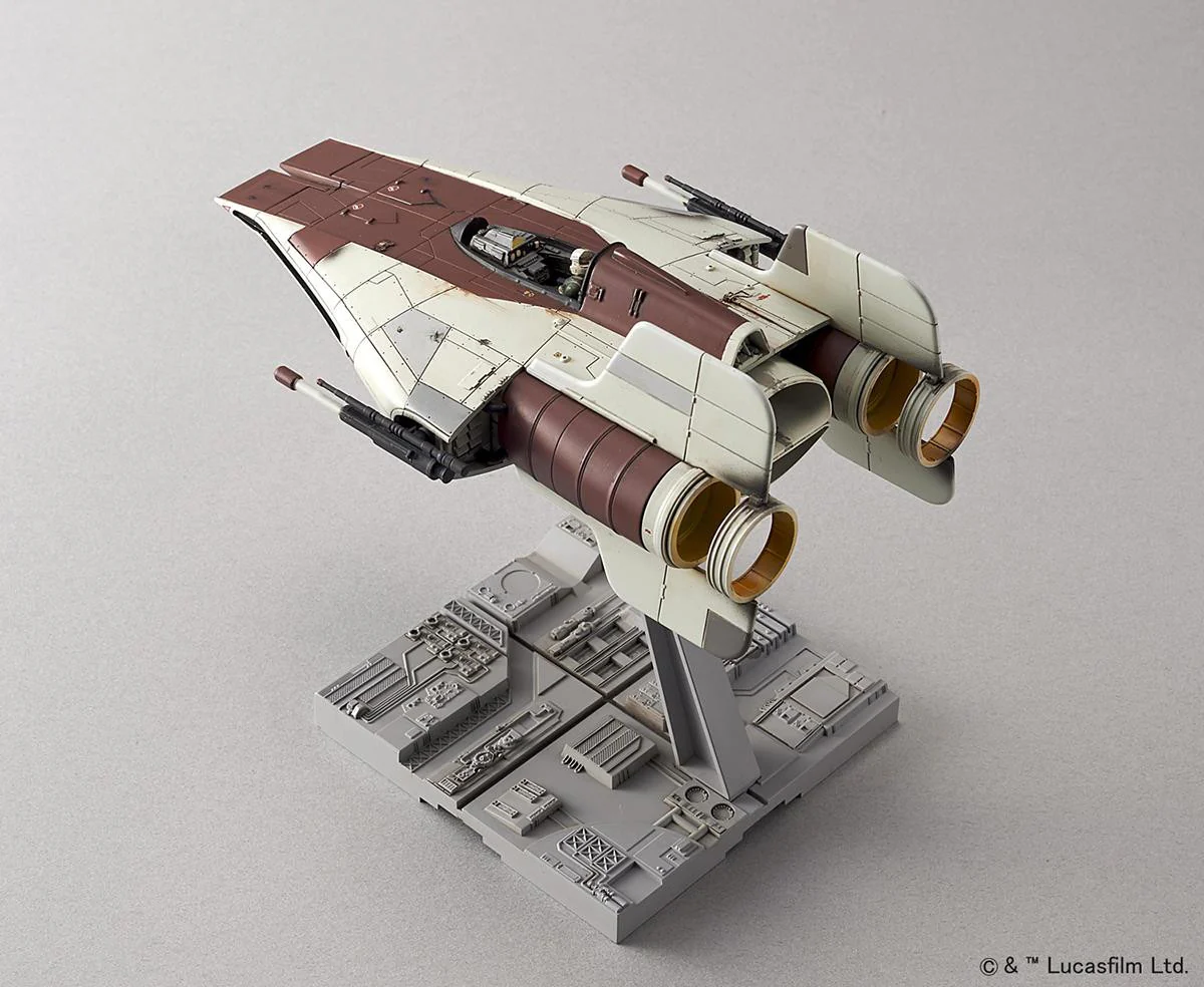 01210 Bandai Star Wars A-Wing Starfighter (1:72 Scale) Model Kit - Image 4