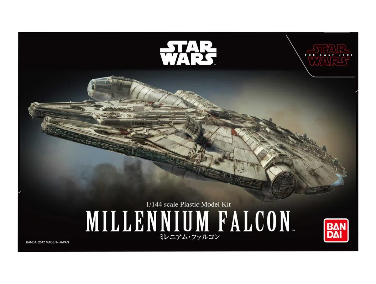 01211 Bandai Star Wars Millennium Falcon: The Last Jedi (1:144 Scale) Model Kit - Image 12