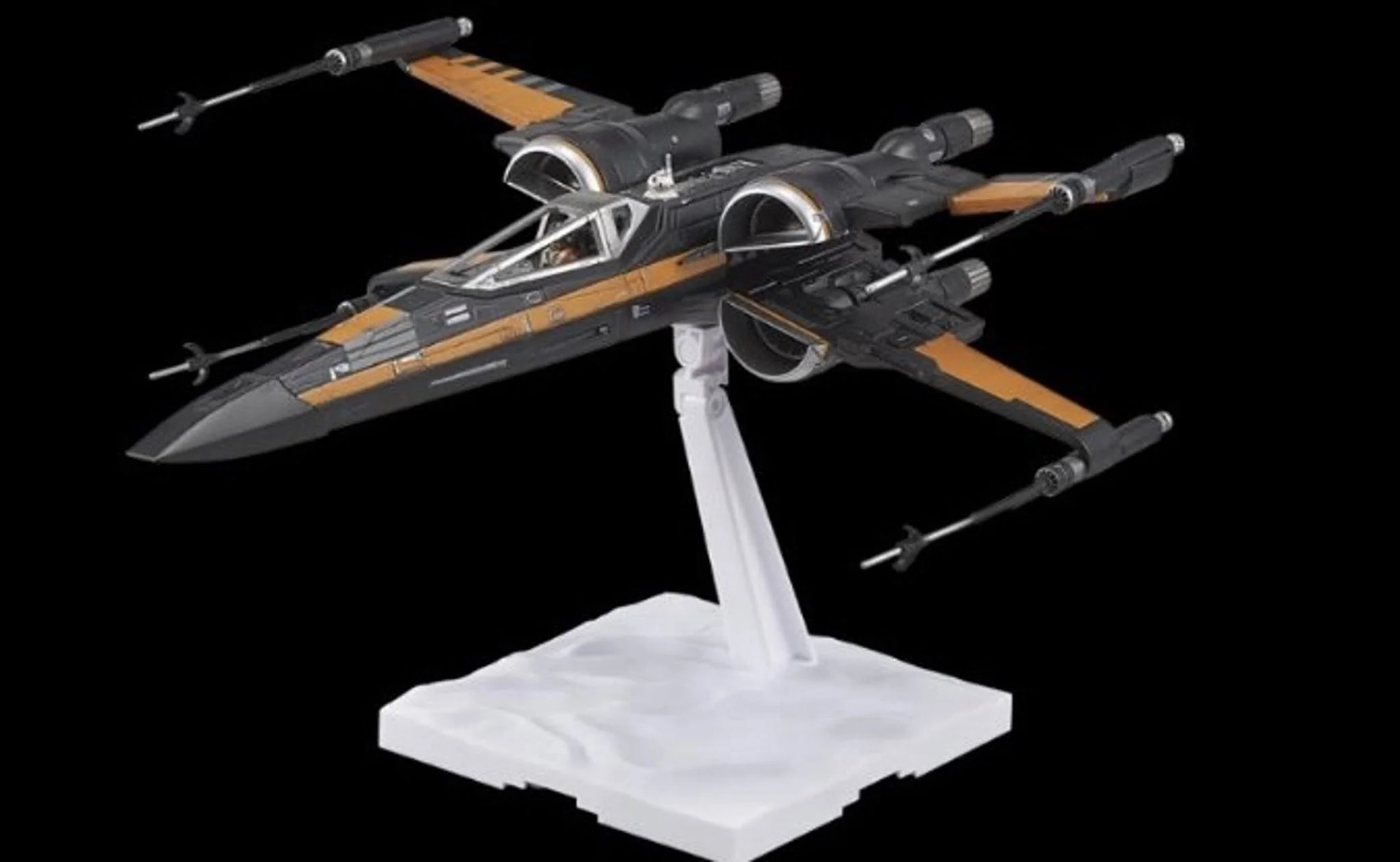 01216 Bandai Star Wars Poe's X-Wing Fighter Model Kit - Image 2