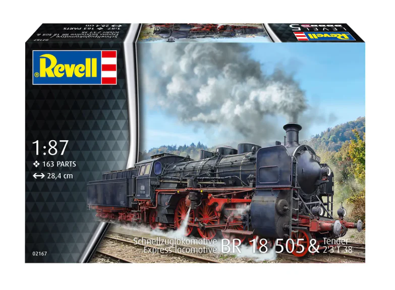 02167 Express Locomotive BR 18 505 with Tender 2'3' T38 Model Kit - Image 11