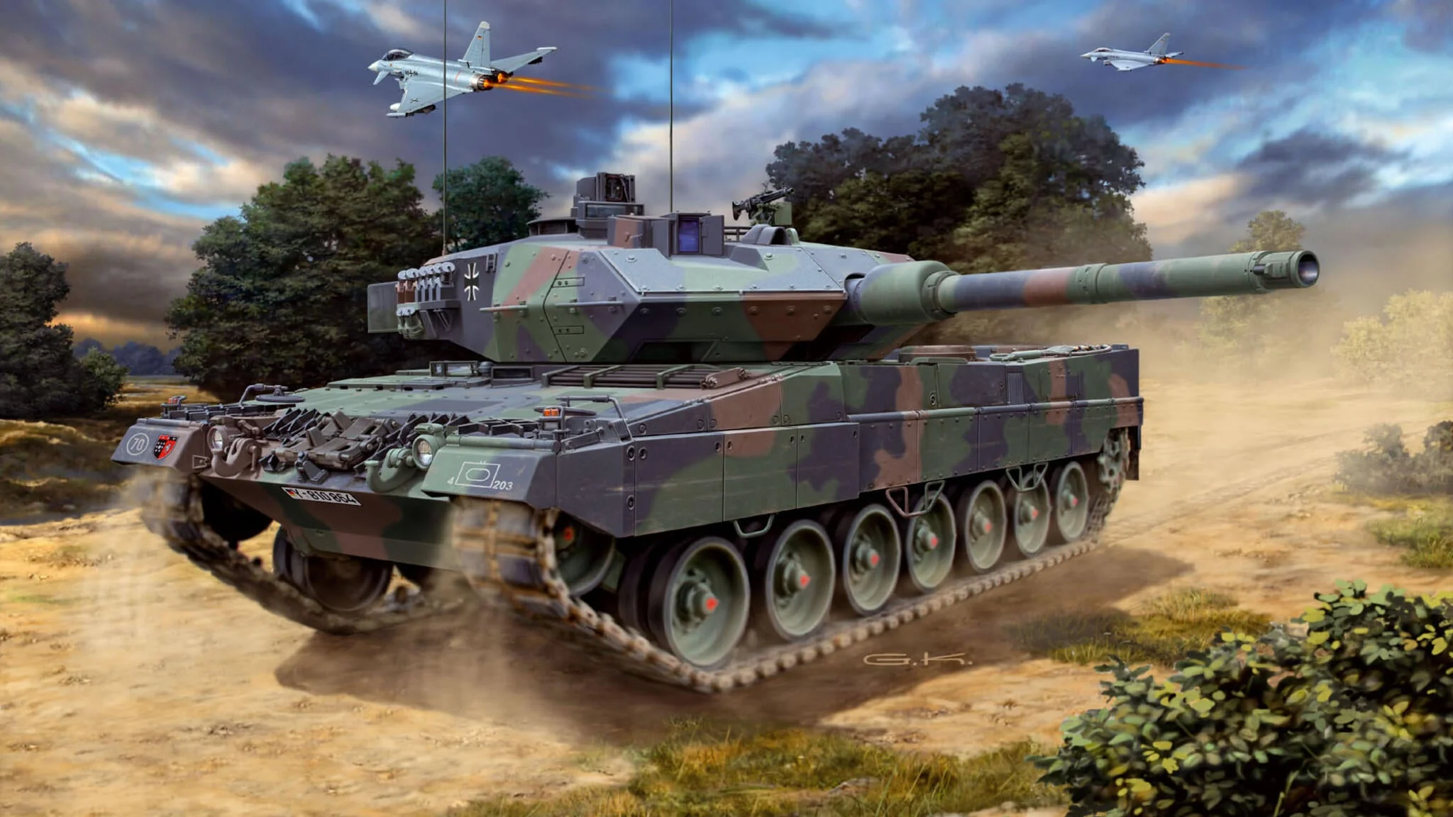 03180 Leopard 2 A6/A6M Model Kit - Image 6