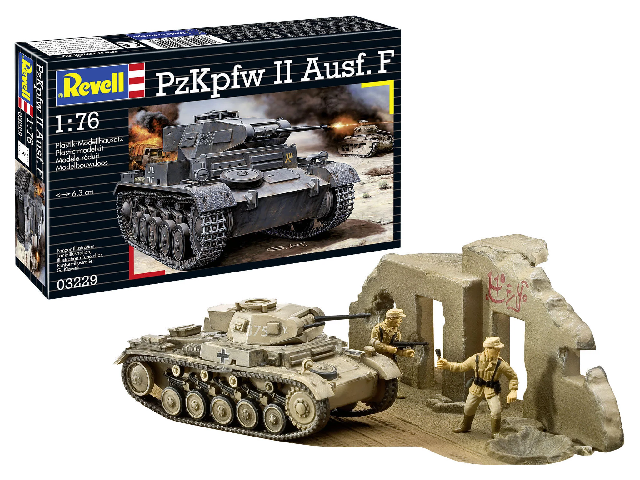03229 PzKpfw II Ausf. F Model Kit