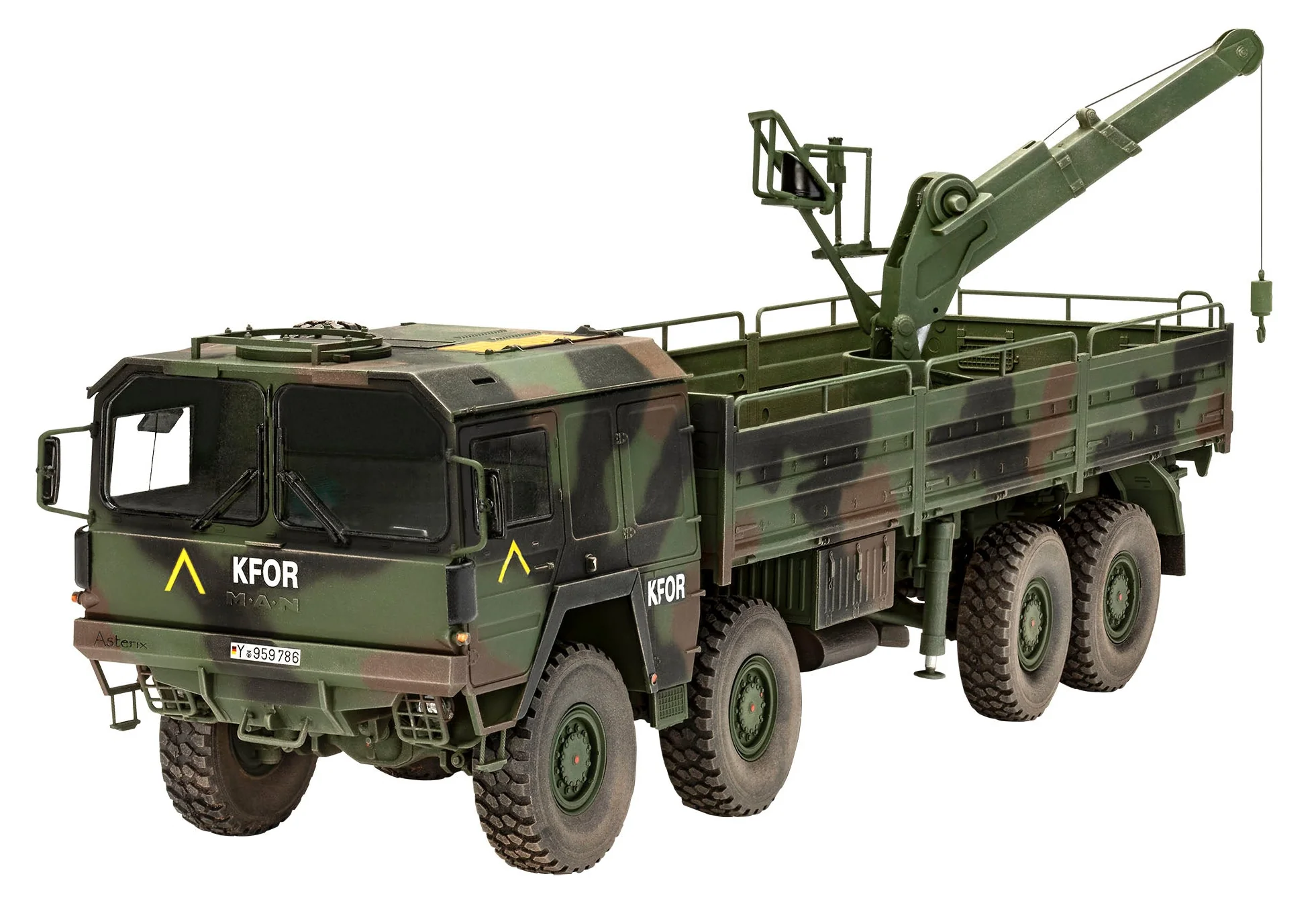 03367 MAN 10t milgl truck 8x8 Model Kit - Image 2