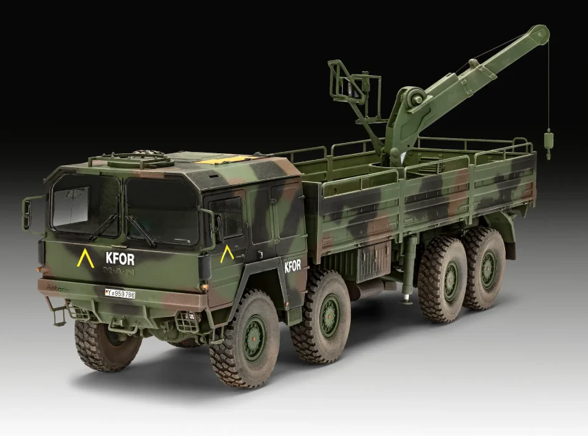 03367 MAN 10t milgl truck 8x8 Model Kit - Image 3