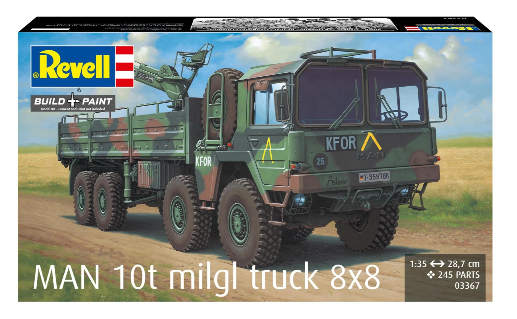 03367 MAN 10t milgl truck 8x8 Model Kit - Image 9