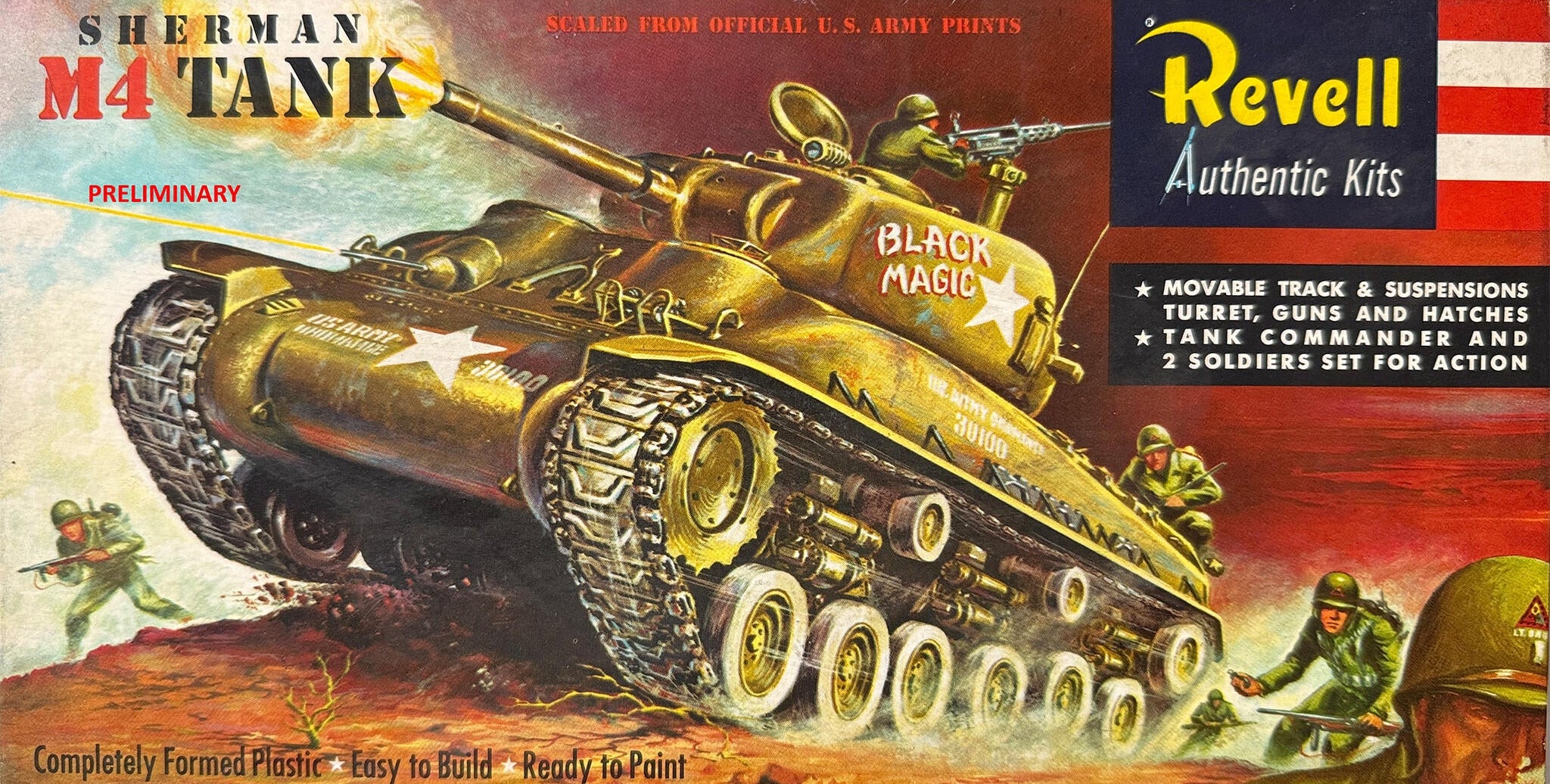 03369 US M4 Sherman 75 Years Plastic Model Building Model Kit