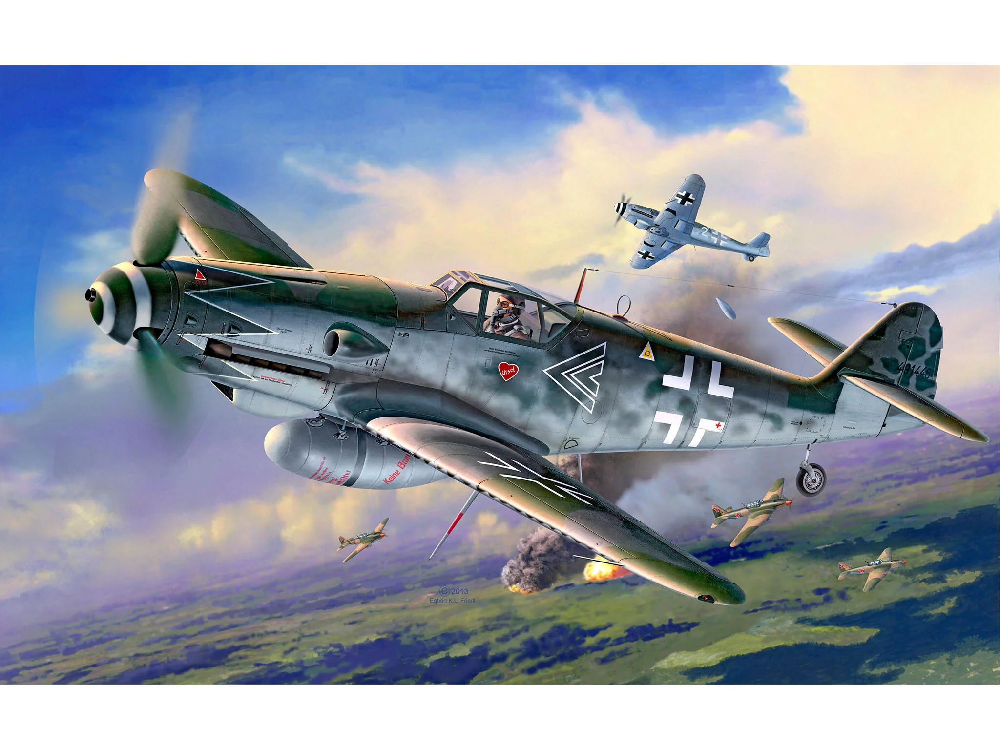 03752 Messerschmitt Bf109G-10 Erla Model Kit - Image 9