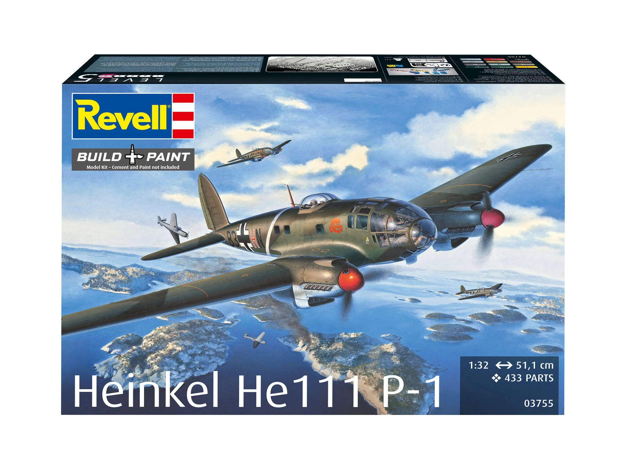03755 German Heinkel He111P-1 Model Kit - Image 2