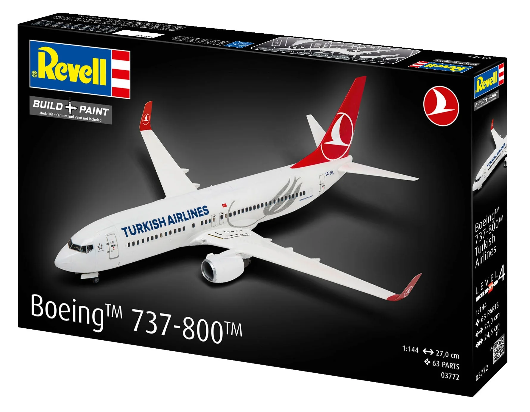 03772 Boeing 737-800 "Turkish Airlines" Model Kit - Image 9