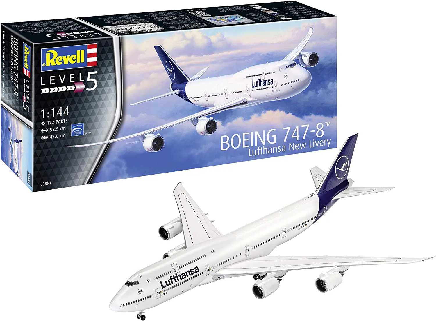 03891 Boeing 747-8 "Lufthansa" New Livery (1:144 Scale) Model Kit