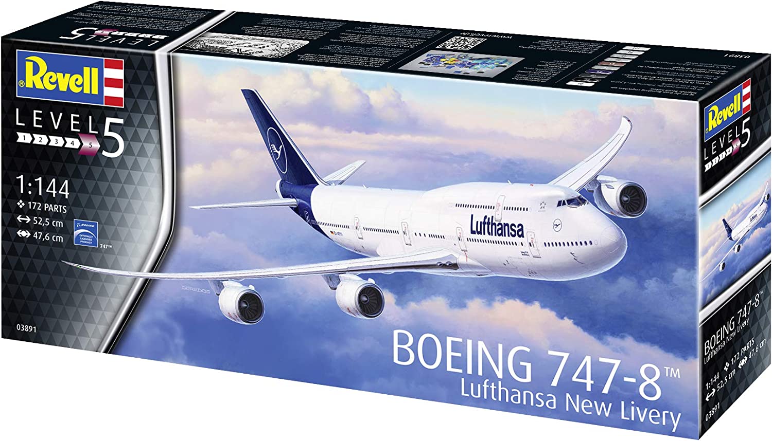 03891 Boeing 747-8 "Lufthansa" New Livery (1:144 Scale) Model Kit - Image 8