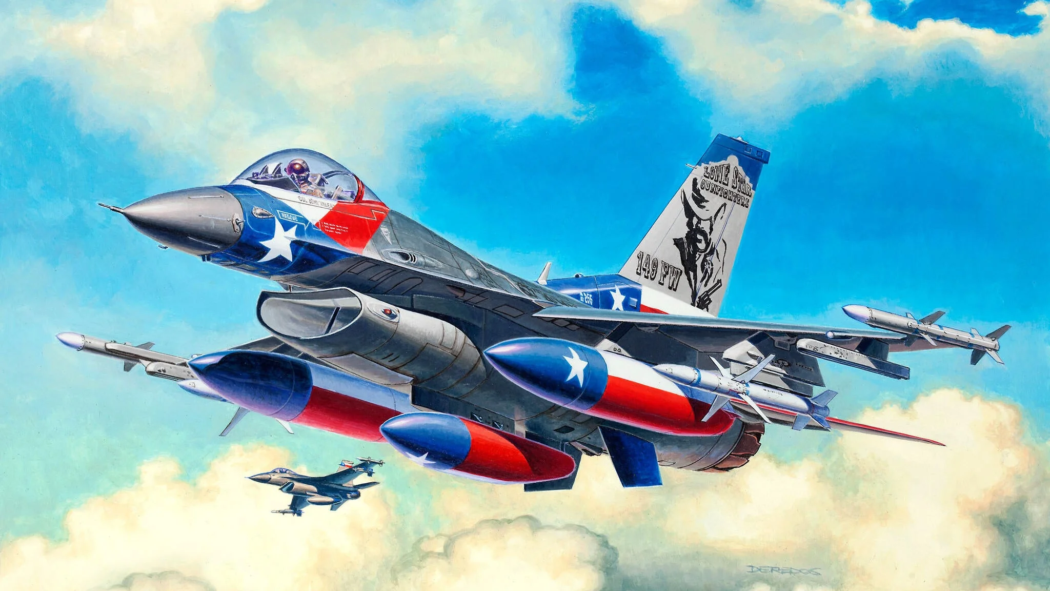 03992 Lockheed Martin F-16C Fighting Falcon Model Kit - Image 2