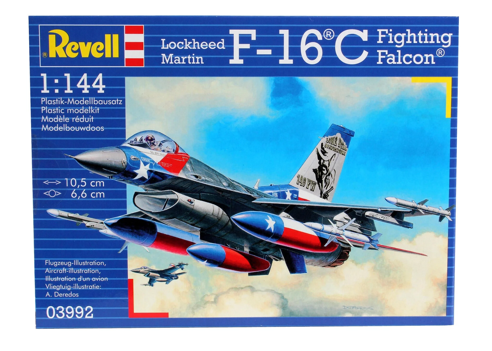 03992 Lockheed Martin F-16C Fighting Falcon Model Kit - Image 4
